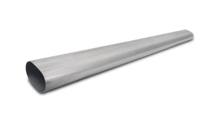 Vibrant 3.5in Oval (Nominal Size) T304 SS Straight Tubing (16 ga) - 5 foot length - Bull Strap