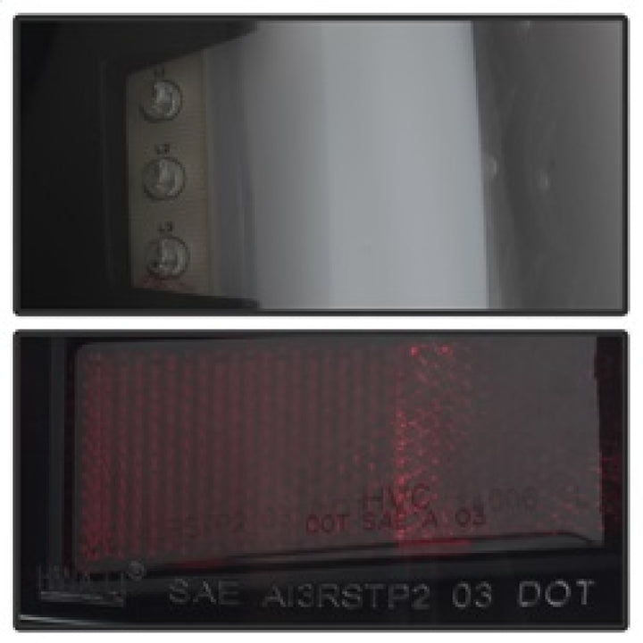 xTune 05-15 Toyota Tacoma (Excl LED Tail Lights) LED Tail Lights - Blk Smk (ALT-ON-TT05-LBLED-BSM) - Bull Strap