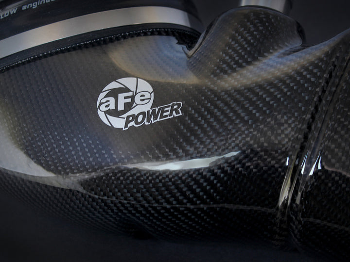 aFe MagnumFORCE Carbon Fiber Air Intake System Stage-2 Pro DRY S 08-13 BMW M3 (E9X) V8 4.0L - Bull Strap