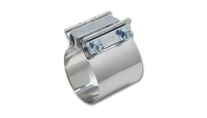 Vibrant Easy Seal SS Exh Sleeve Butt Joint Clamp for 3.5in OD Tubing also 3.5in Nominal Oval Tubing - Bull Strap
