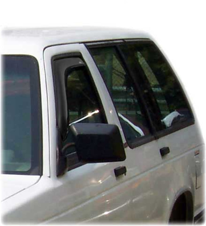 AVS 88-99 Chevy CK Standard Cab Ventvisor In-Channel Window Deflectors 2pc - Smoke - Bull Strap