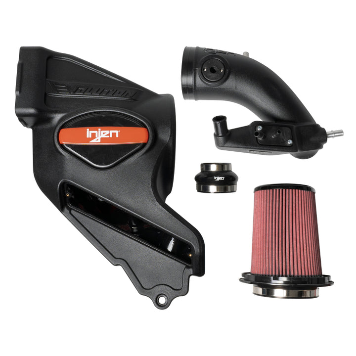 Injen 2021-2022 Ford Bronco L4-2.3L Turbo Evolution Intake (Oiled) - Bull Strap