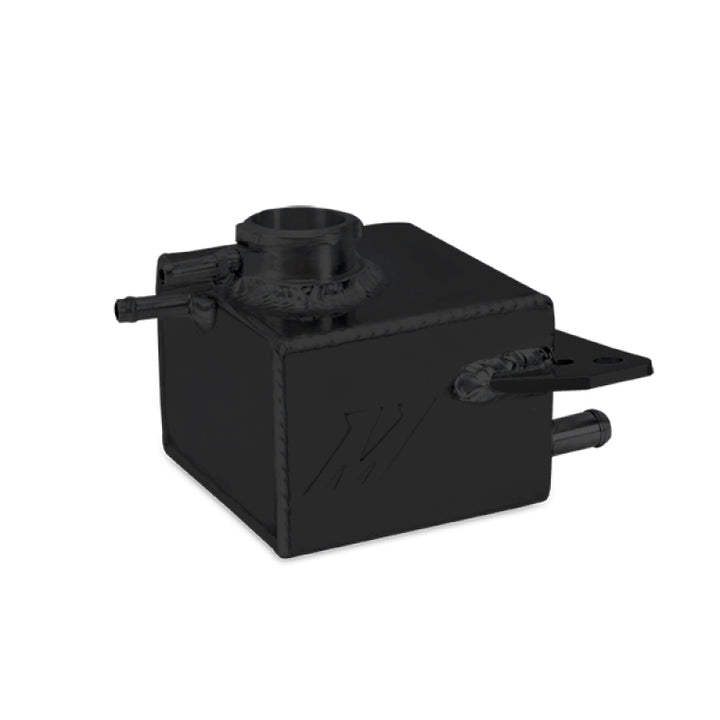 Mishimoto Subaru 02-07 WRX/ 04-14 STI Aluminum Coolant Expansion Tank - Black - Bull Strap