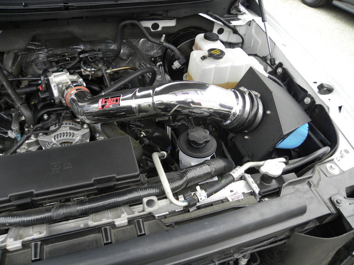 Injen 09-10 Ford F-150 2 valve V8 4.6L Polished Power-Flow Air Intake System - Bull Strap