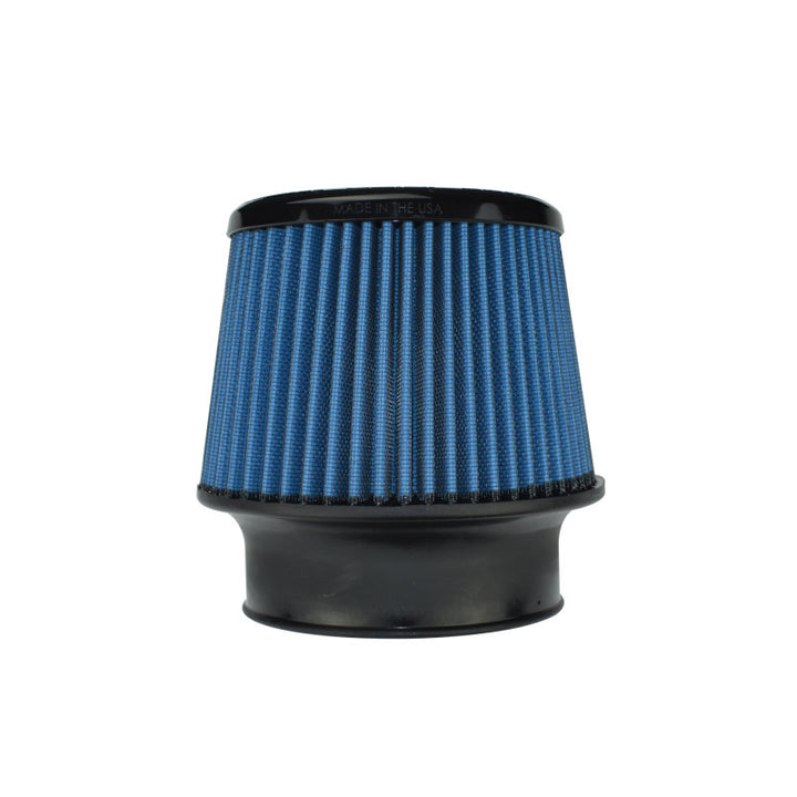 Injen AMSOIL Ea Nanofiber Dry Air Filter - 4.50 Filter 6.75 Base / 5 Tall / 5 Top - Bull Strap