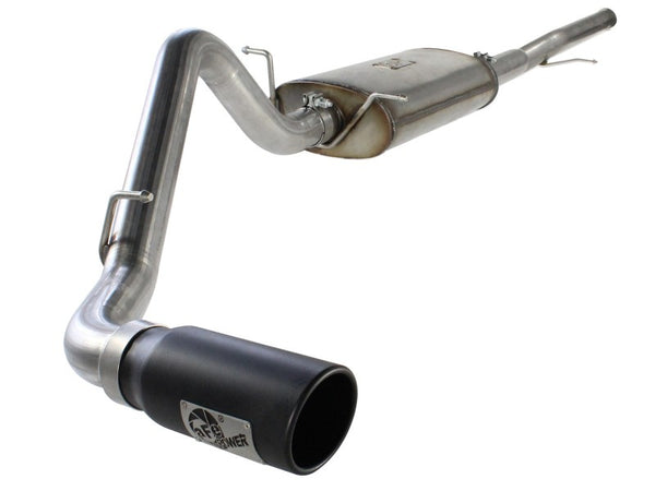aFe MACHForce XP Exh CB, GM Silverado/Sierra 1500 2014 V*-5.3/6.2L Black tip - Bull Strap