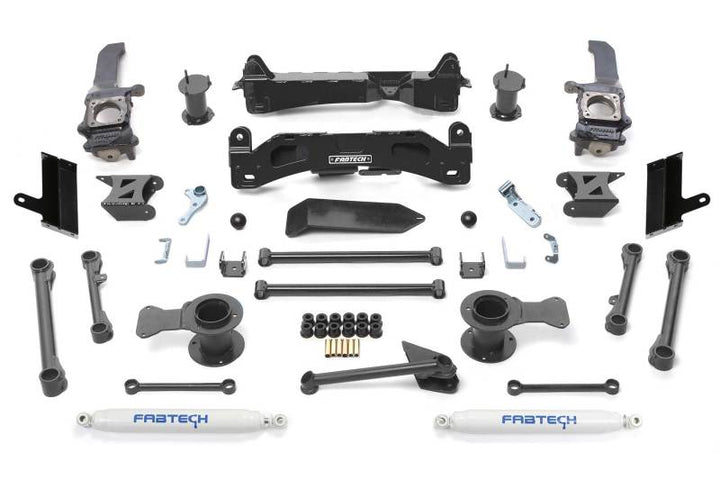 Fabtech 2015-21 Toyota 4Runner 4WD 6in Basic Sys w/Perf Shks - Bull Strap