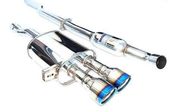 Invidia 13+ Ford Focus ST Q300 Oval Titanium Tip Cat-back Exhaust - Bull Strap