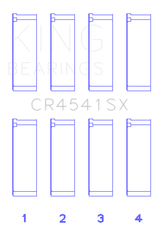 King Engine Bearings Bearings Honda F23A/F23Z/K20A3 Connecting Rod Bearing Set - Bull Strap