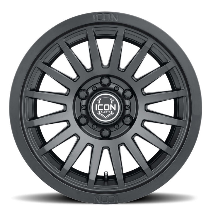 ICON Recon SLX 17x8.5 5x4.5 0mm Offset 4.75in BS 71.5mm Bore Satin Black Wheel - Bull Strap