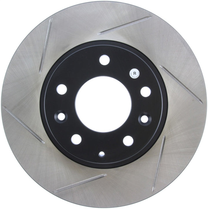StopTech Power Slot 93-95 Mazda RX-7 SportStop Slotted Front Right Rotor - Bull Strap