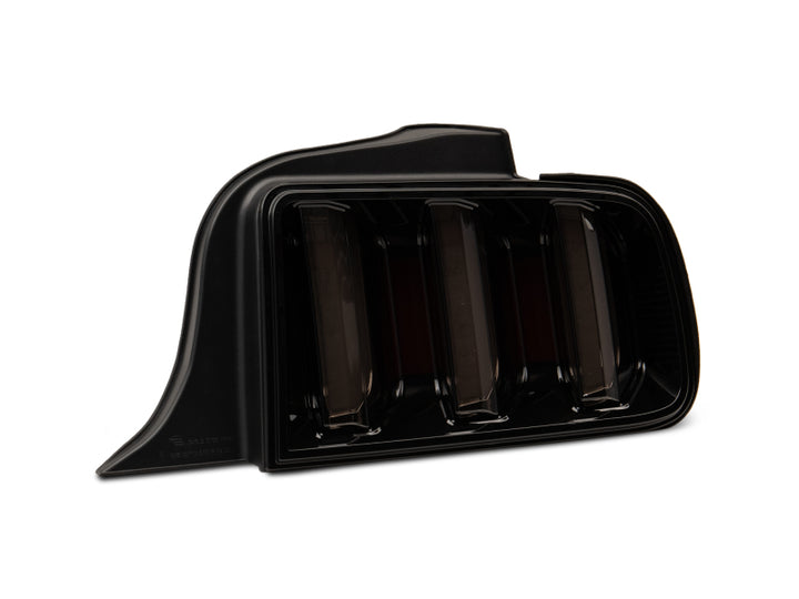 Raxiom 05-09 Ford Mustang Vector V2 LED Tail Lights- Black Housing (Smoked Lens) - Bull Strap