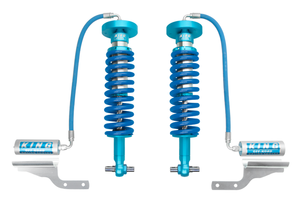 King Shocks 2015+ Ford F150 4WD Front 2.5 Dia Remote Reservoir Coilover (Pair) - Bull Strap