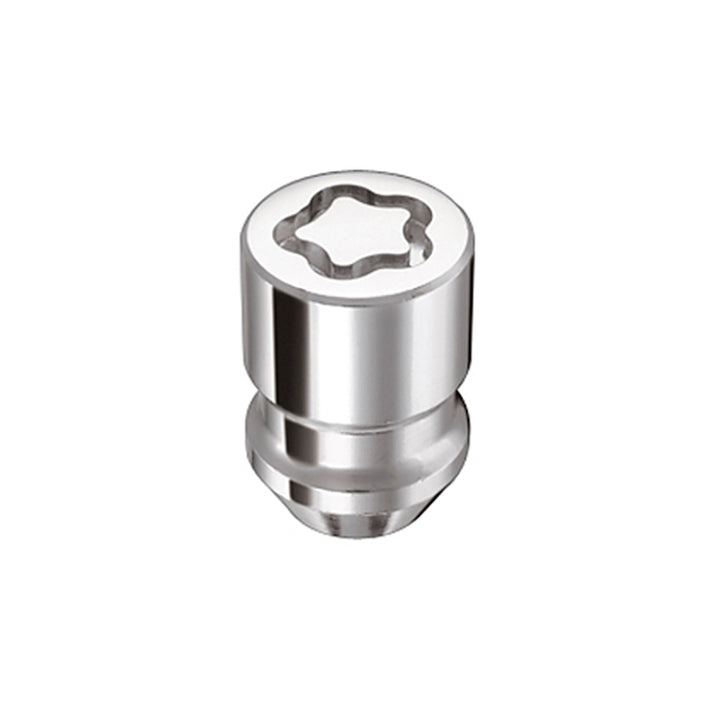 McGard Wheel Lock Nut Set - 5pk. (Cone Seat) M12X1.5 / 13/16 Hex / 1.28in. Length - Chrome - Bull Strap