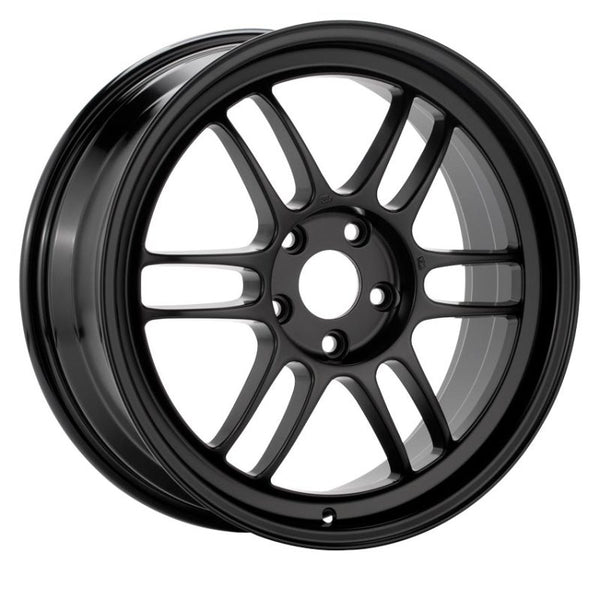 Enkei RPF1 16x8 4x100 38mm Offset 73mm Bore Black Wheel Miata 4-Lug / 02-06 Mini / Honda 4-Lug - Bull Strap