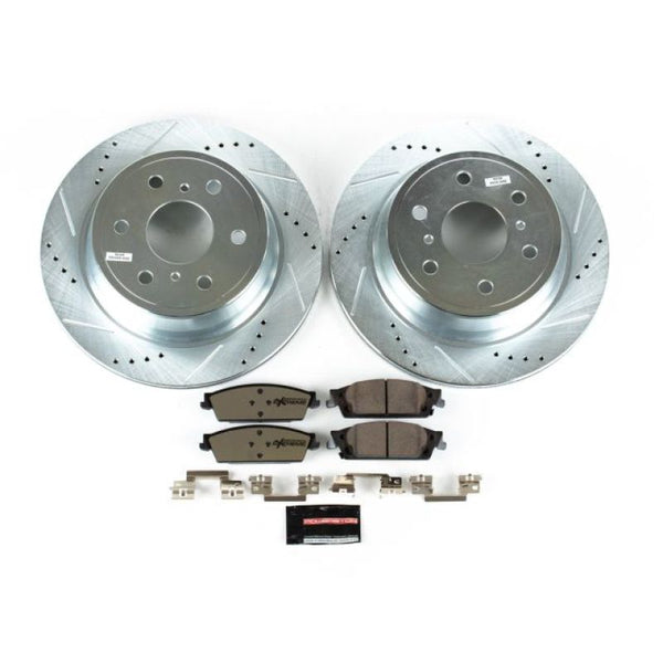 Power Stop 15-19 Cadillac Escalade Rear Z36 Truck & Tow Brake Kit - Bull Strap