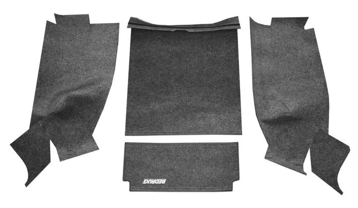 BedRug 87-95 Jeep YJ Rear Kit 4pc Cargo Kit (Incl Tailgate & Cargo Liner) - Bull Strap