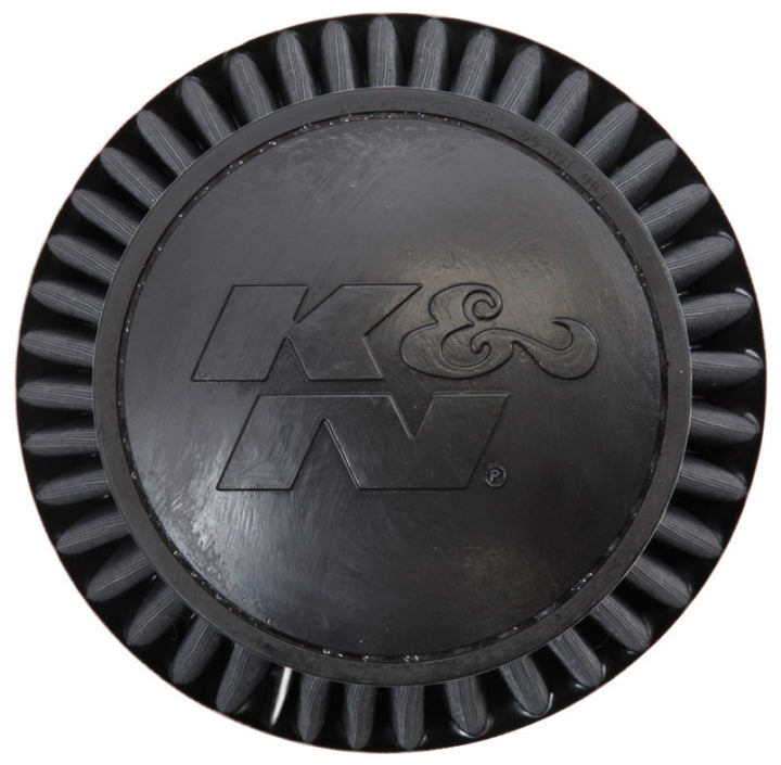 K&N Universal Rubber Filter Round Tapered 6in Flange ID x 7.5in Base OD x 5.25in Top OD x 6in Height - Bull Strap