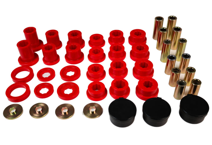 Energy Suspension 01-05 Lexus IS300 Rear Control Arm Bushing Set - Red - Bull Strap