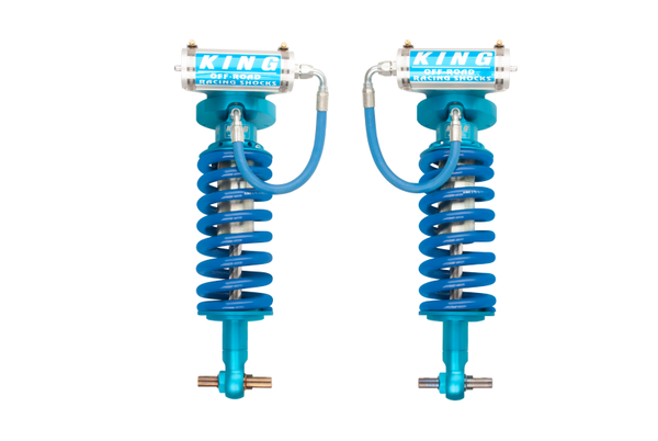 King Shocks 07-18 Chevrolet Avalanche 1500 Front 2.5 Dia Remote Reservoir Coilover (Pair) - Bull Strap