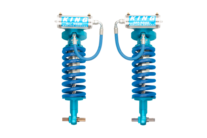 King Shocks 07-18 Chevrolet Avalanche 1500 Front 2.5 Dia Remote Reservoir Coilover (Pair) - Bull Strap