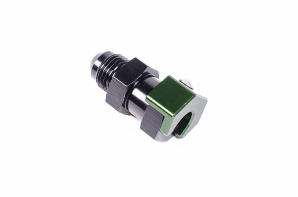 Radium Engineering 3/8in SAE Female to 6AN Male Low Profile Fitting - Bull Strap