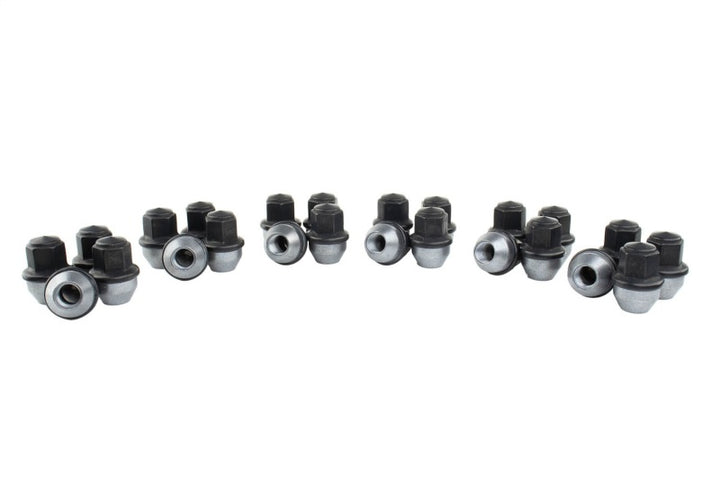Ford Racing M14 x 1.5 Black Lug Nut - Set of 24 - Bull Strap