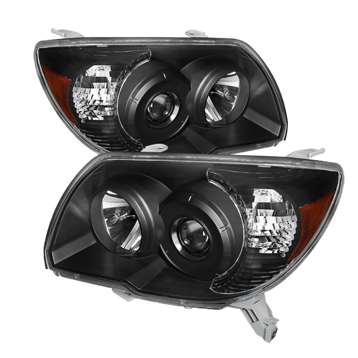 xTune Toyota 4Runner 06-09 Crystal Headlights Black HD-JH-T4R06-AM-BK - Bull Strap