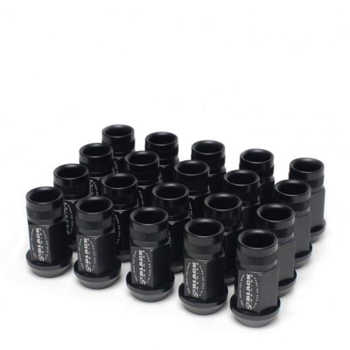 Skunk2 12 x 1.5 Forged Lug Nut Set (Black Series) (20 Pcs.) - Bull Strap