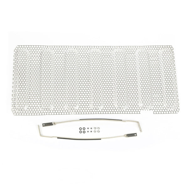 Rugged Ridge Grille Insert Satin Stainless 07-18 Jeep Wrangler - Bull Strap