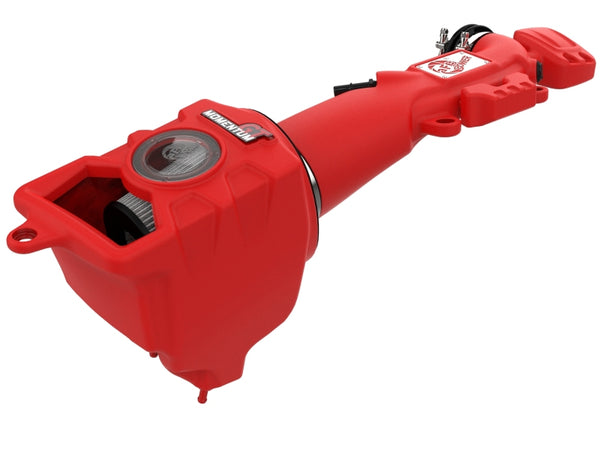 aFe Momentum GT Pro DRY S Cold Air Intake System 2018+ Jeep Wrangler (JL) V6 3.6L (Red Edition) - Bull Strap