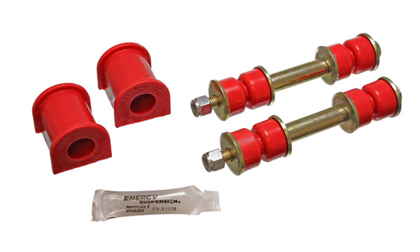 Energy Suspension 86-97 Nissan 720 & Hardbody PickUp 4WD Red 20mm Front Sway Bar Frame Bushings - Bull Strap