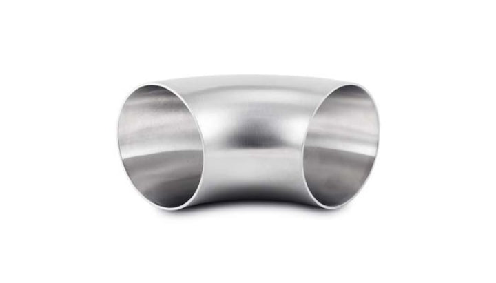 Vibrant 3in OD T304 SS 90 Deg Mandrel Bend (3in Centerline Radius) - Bull Strap