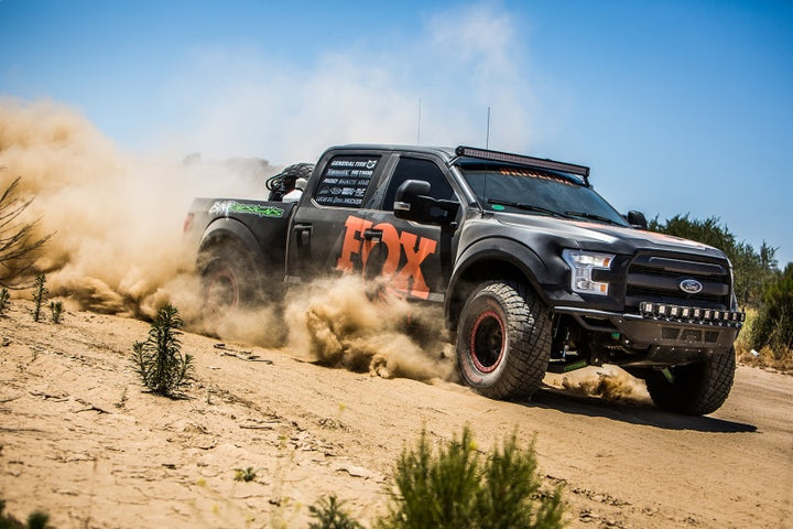 Fox 05+ Ford SD 2.0 Performance Series 13.6in. Smooth Body Remote Res. Rear Shock / 1.5-3.5in. Lift - Bull Strap