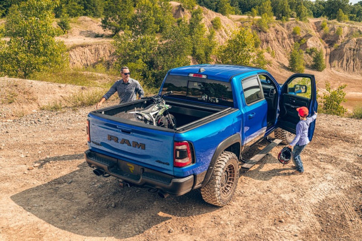 AMP Research 2025 RAM 1500 (Gas ONLY) PowerStep Plug & Play - Black - Bull Strap