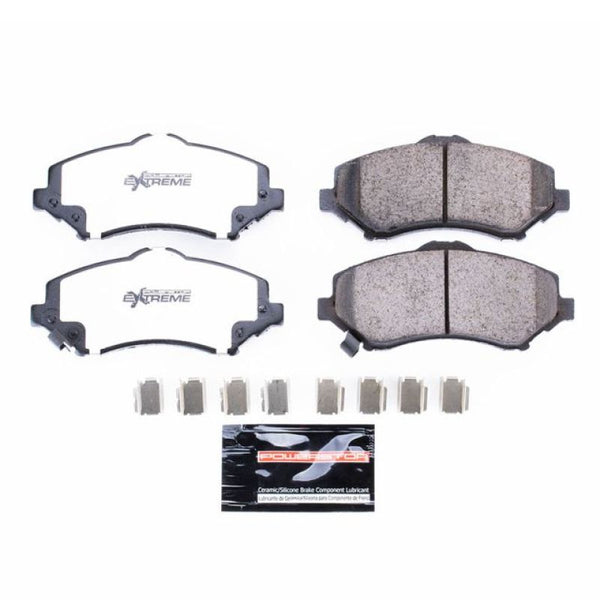 Power Stop 07-18 Jeep Wrangler Front Z36 Truck & Tow Brake Pads w/Hardware - Bull Strap