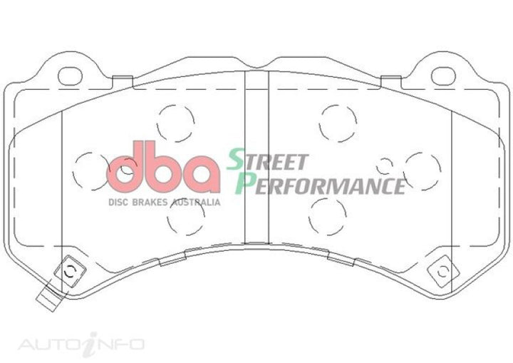 DBA 07-22 Nissan GT-R R35 Front Street Performance Brake Pad Kit - Bull Strap