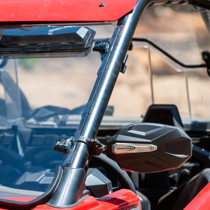 Seizmik 04+ Can Am/ Hon/ Kaw/ Kub/ Polaris/ Yam Photon Sideview Mirror 2 in. - Bull Strap