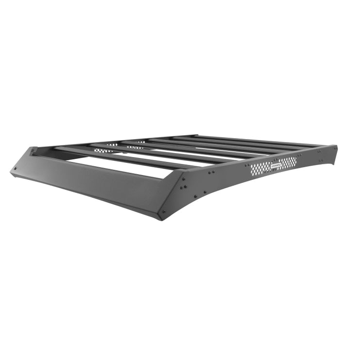 Go Rhino 24-25 Toyota Tacoma Double Cab Pickup Ceros Low Profile Roof Rack - Tex. Blk - Bull Strap