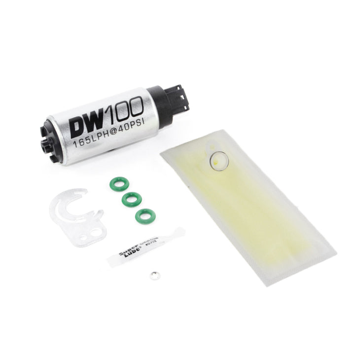 DeatschWerks 165 LPH In-Tank Fuel Pump w/ 89-93 Mazda Miata 1.6/1.8L Install Kit - Bull Strap