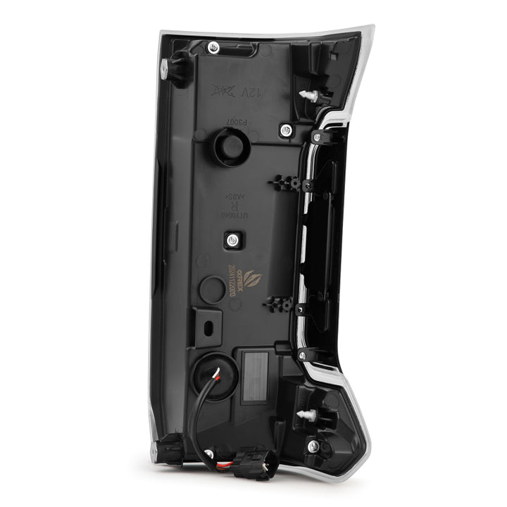 AlphaRex 24-25 Toyota Tacoma NOVA-Series LED Prismatic Tail Lights - Black - Bull Strap