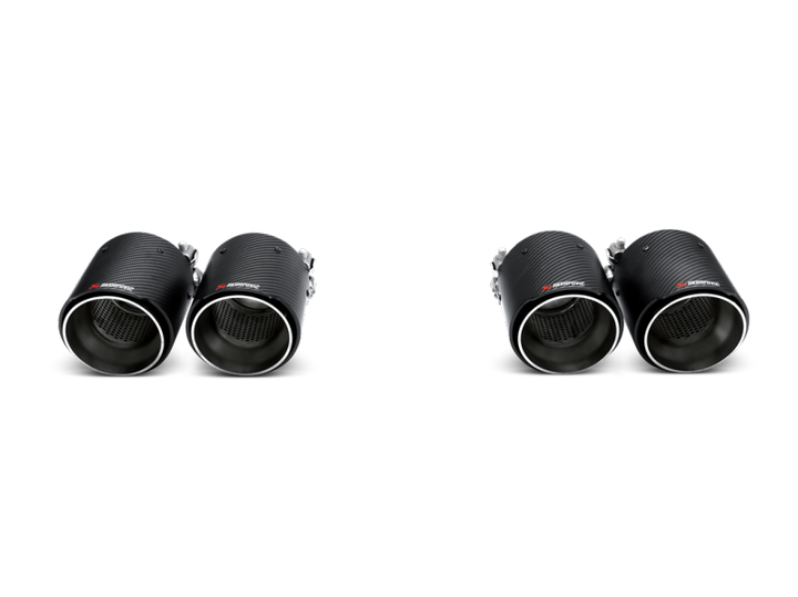 Akrapovic 14-17 BMW M3/M4 (F80/F82) Tail Pipe Set (Carbon) - Bull Strap