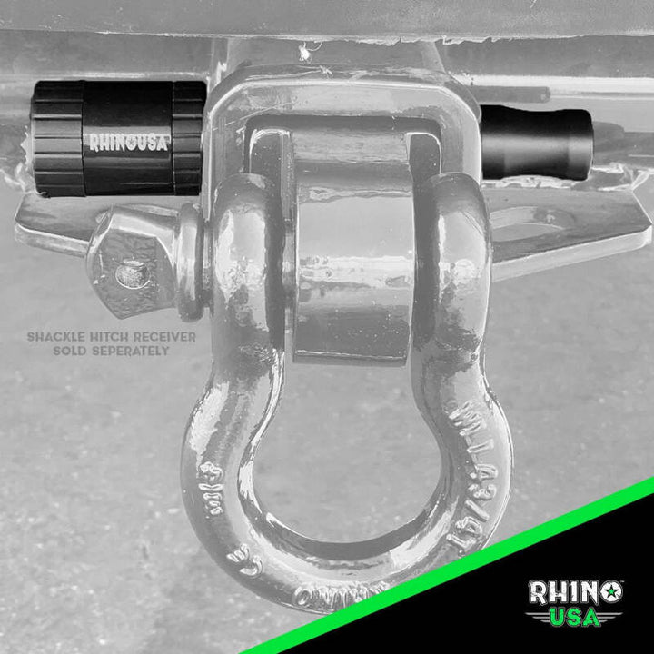 Rhino USA Locking Hitch Pin For 2.5Ft Class V Hitch - Bull Strap
