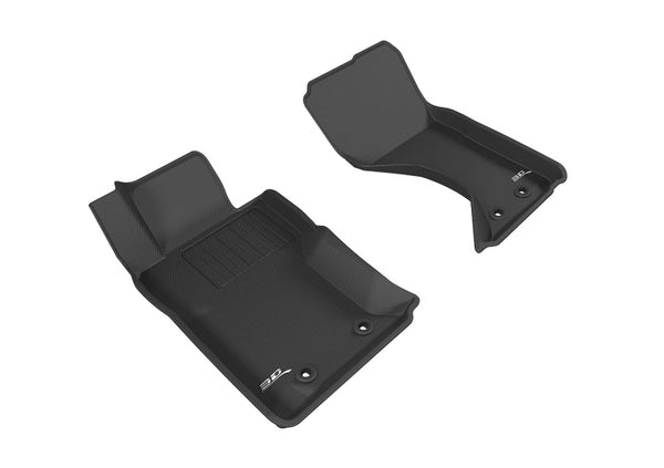 3D MAXpider 2016-2019 Mazda/Fiat Mx-5 Miata/124 Spider Kagu 1st Row Floormat - Black - Bull Strap