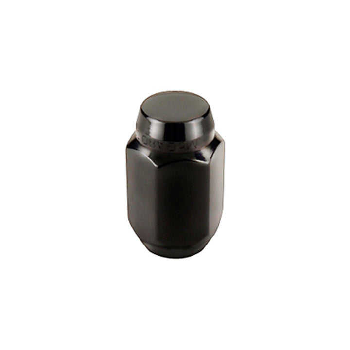 McGard Hex Lug Nut (Cone Seat) 1/2-20 / 13/16 Hex / 1.5in. Length (4-Pack) - Black - Bull Strap