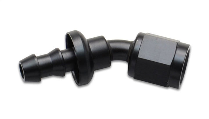 Vibrant Push-On 30 Degree Hose End Elbow FittingSize -12AN - Bull Strap