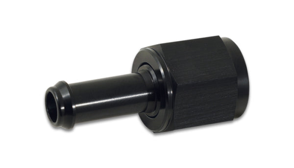 Vibrant Female -8AN to 3/8in Hose Barb Straight Aluminum Adapter Fitting - Bull Strap