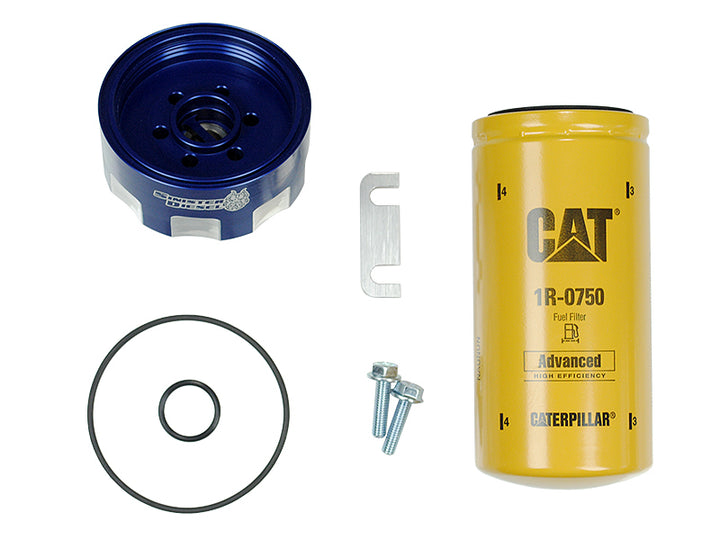 Sinister Diesel 01-15 Chevy Duramax CAT Filter Adapter - Bull Strap