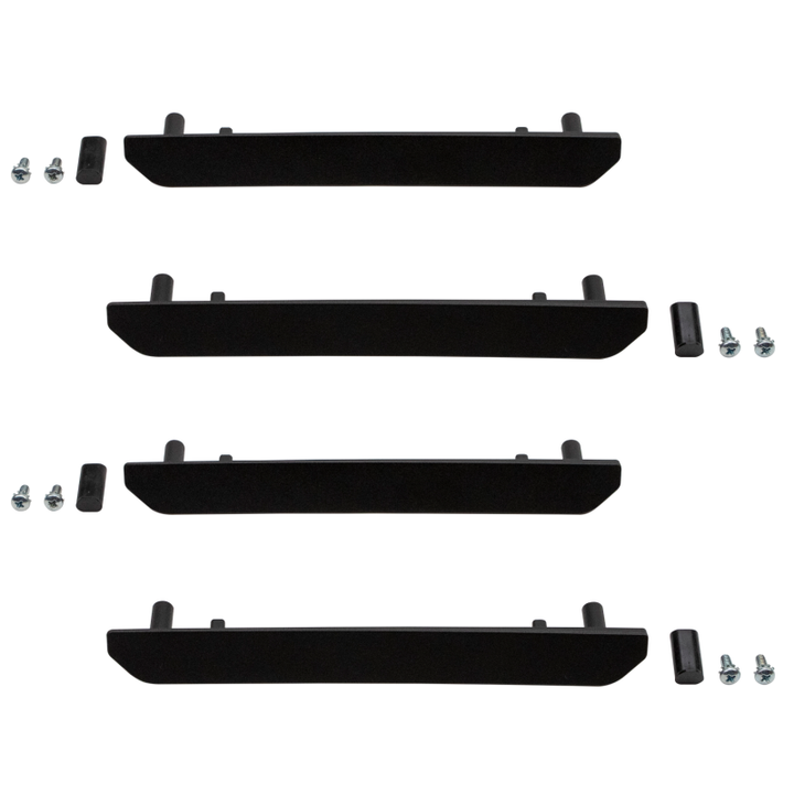 Wehrli 2020+ GMC 2500/3500HD Fender Flare Marker Light Delete Kit w/o Logo - Fine Texture Black - Bull Strap