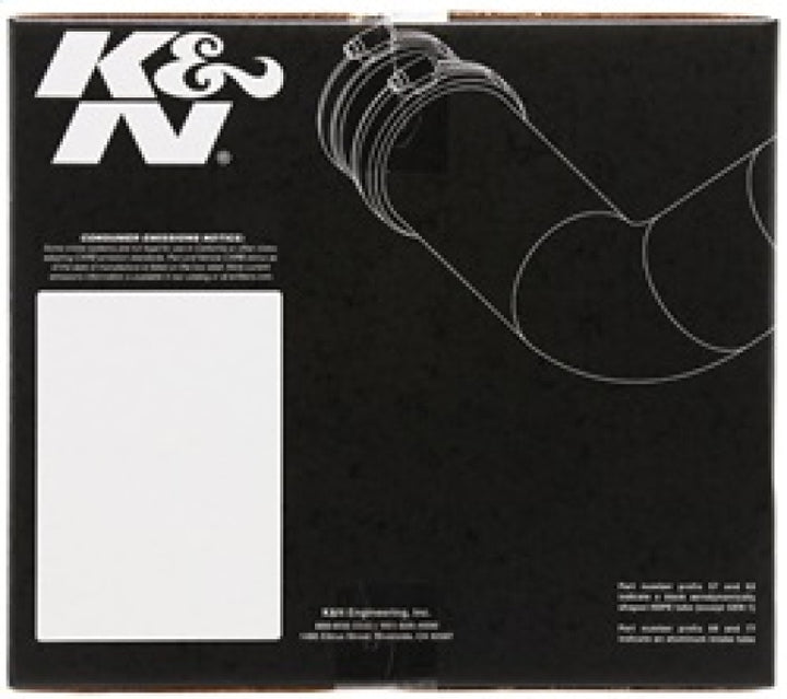K&N 09-10 Yukon/Sierra/Tahoe/Silverado/Escalade High Flow Performance Kit - Bull Strap
